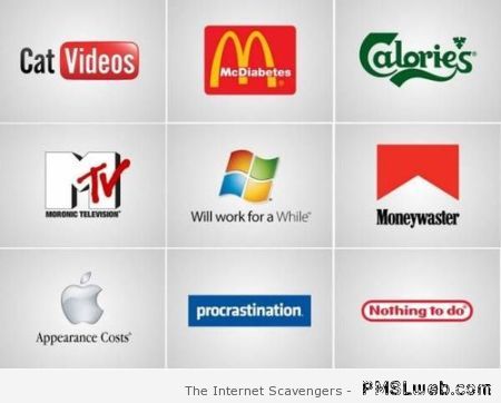 Funny fake product logos at PMSLweb.com