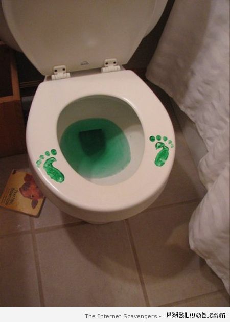 Leprechaun footprints – Funny St Patrick at PMSLweb.com