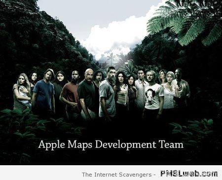 Apple maps development team humor at PMSLweb.com