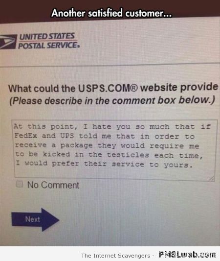 United States postal services humor at PMSLweb.com