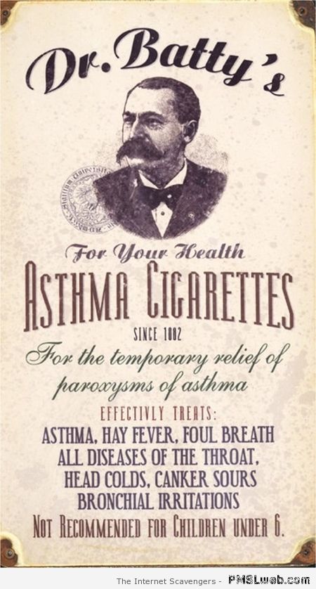 Asthma cigarettes at PMSLweb.com