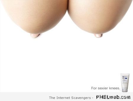 Sexy knees advert at PMSLweb.com