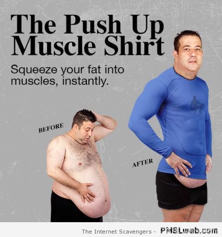 Push up muscle shirt at PMSLweb.com