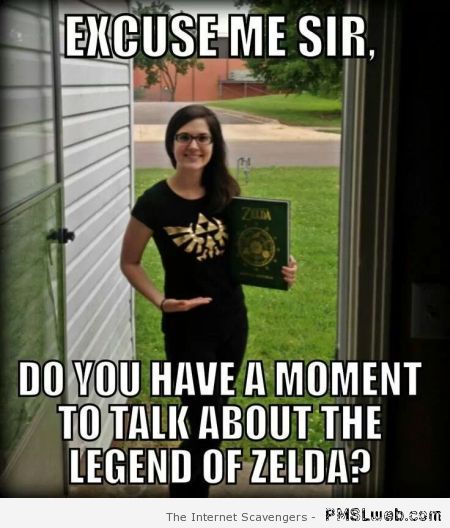 Do you have a moment to talk about the legend of Zelda at PMSLweb.com