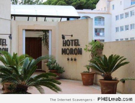 Hotel moron at PMSLweb.com