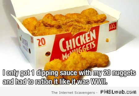 Funny chicken nuggets meme at PMSLweb.com