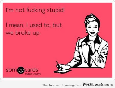 I’m not stupid ecard – Funny Saturday pictures at PMSLweb.com