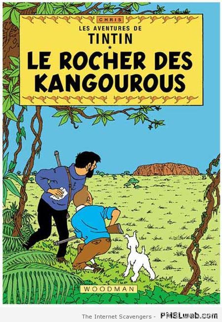 Tintin le rocher des kangourous at PMSLweb.com