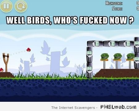 Angry birds and Nokia meme at PMSLweb.com