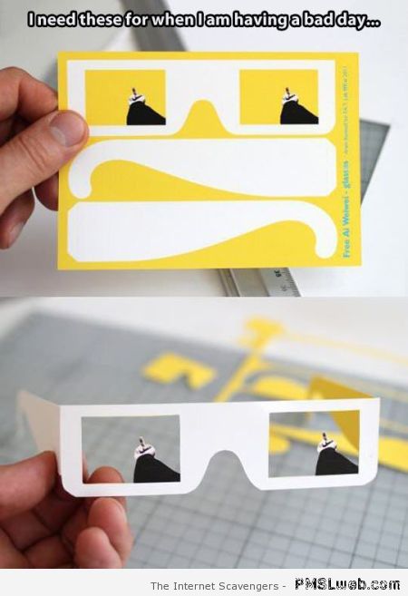 Bad day glasses – Funny TGIF pictures at PMSLweb.com