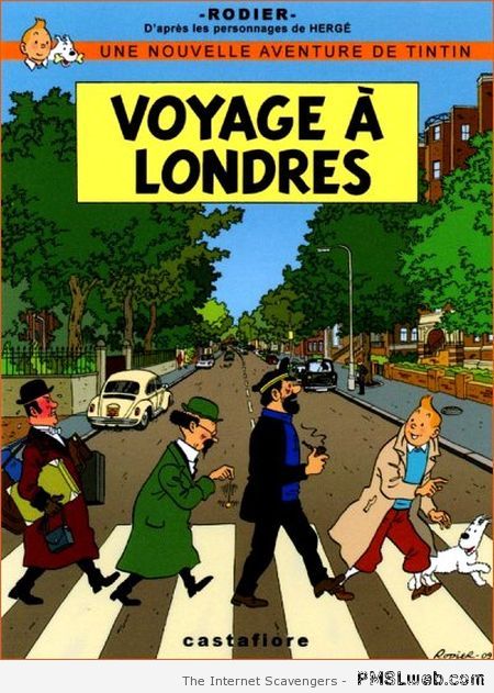 Tintin voyage à Londres at PMSLweb.com