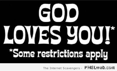 God loves you funny – Funny Tuesday at PMSLweb.com