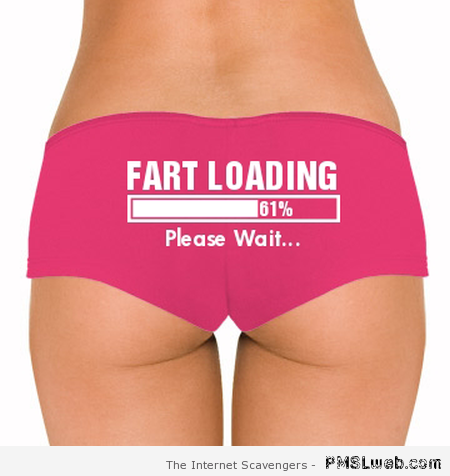 Fart loading undies at PMSLweb.com