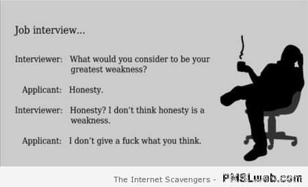Honesty humor at PMSLweb.com