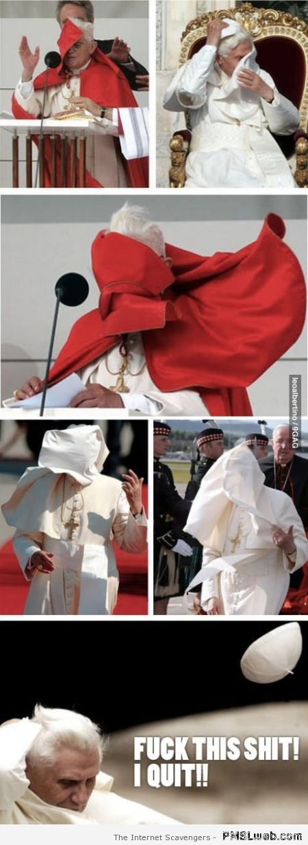Pope I quit meme � TGIF craze at PMSLweb.com