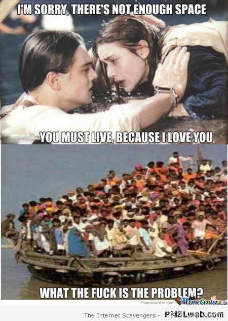 Titanic not enough space meme at PMSLweb.com