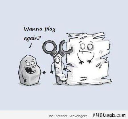Rock, paper, scissors funny at PMSLweb.com