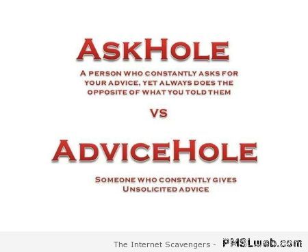Askhole and advice hole at PMSLweb.com