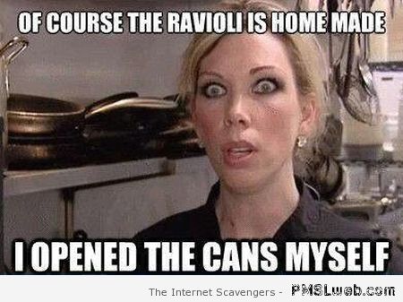 I opened the cans myself meme at PMSLweb.com