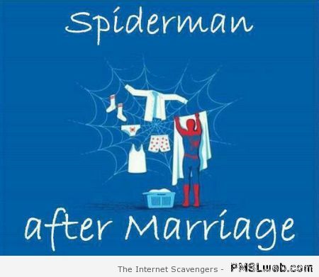 Spiderman after marriage at PMSLweb.com