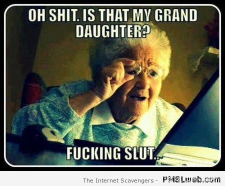 Grandmother online humor at PMSLweb.com