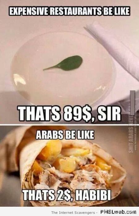 Arab food prices humor at PMSLweb.com