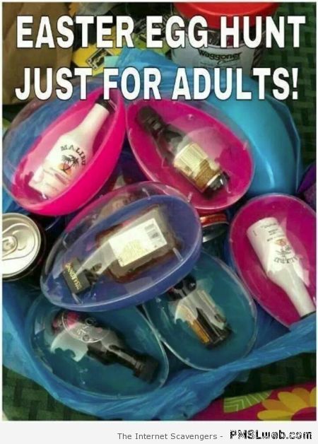 Easter egg hunt for adults – Easter funnies at PMSLweb.com