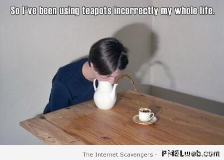 Been using teapots wrong at PMSLweb.com
