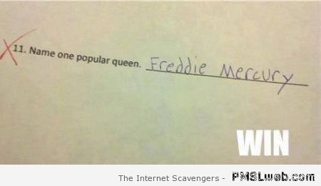 Freddie Mercury win at PMSLweb.com