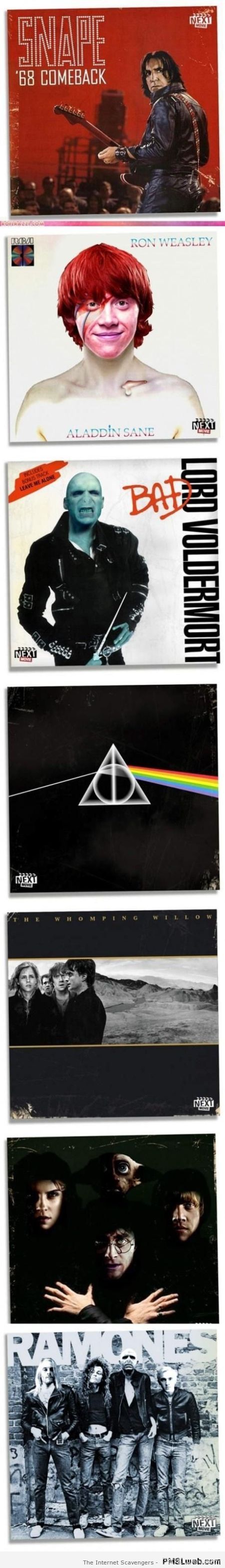 Harry Potter funny album cover parodies at PMSLweb.com
