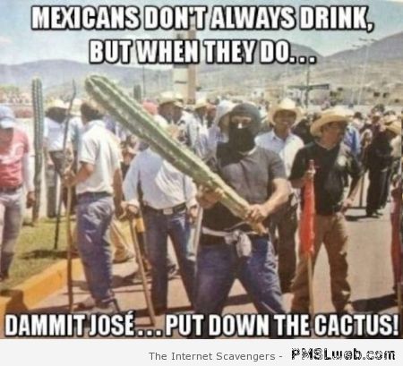 Mexicans don’t always drink meme at PMSLweb.com