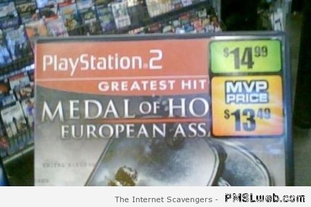 Medal of honor price tag placement fail at PMSLweb.com