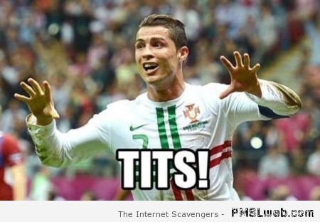 Cristiano Ronaldo tits meme – FIFA World cup humor at PMSLweb.com