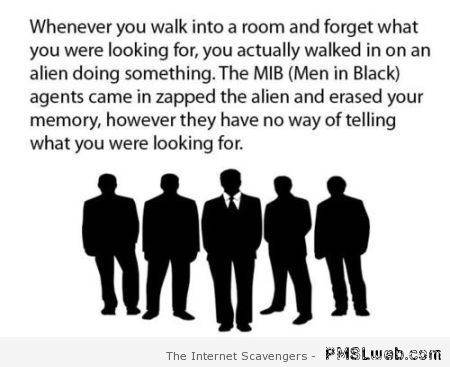 Men in black erasing your memory at PMSLweb.com