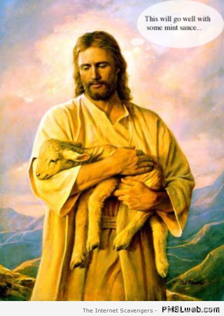 Jesus and lamb humor – Hilarious TGIF at PMSLweb.com