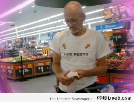 Leg rests t-shirt – Hilarious TGIF at PMSLweb.com