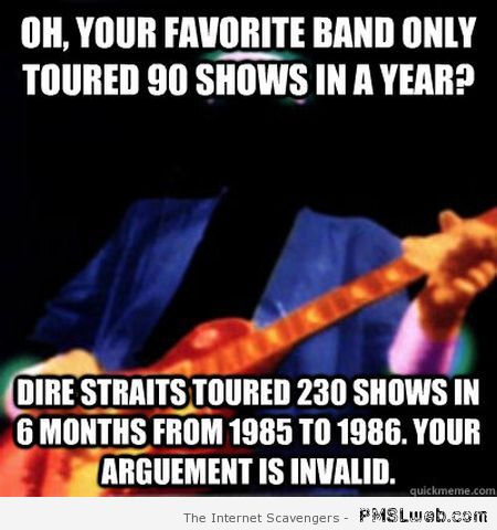Dire Straits meme at PMSLweb.com