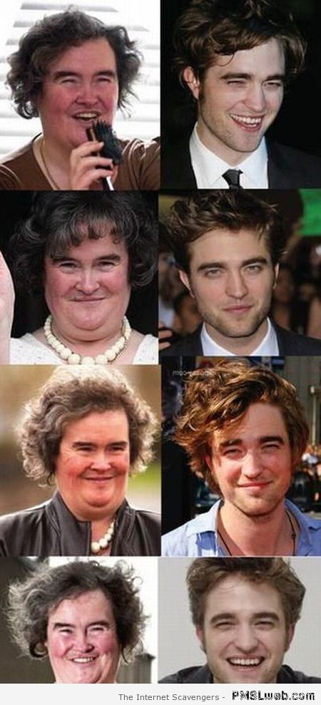 Susan Boyle & Robert Pattinson look alike at PMSLweb.com