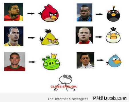 Angry birds football players – FIFA World cup humor at PMSLweb.com