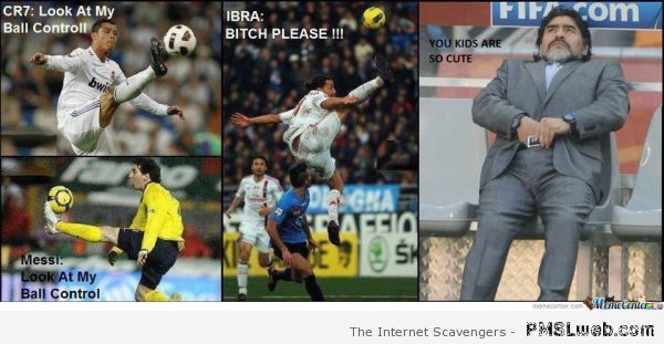 Maradona’s ball control funny at PMSLweb.com