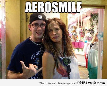 Steven Tyler AEROSMILF meme at PMSLweb.com