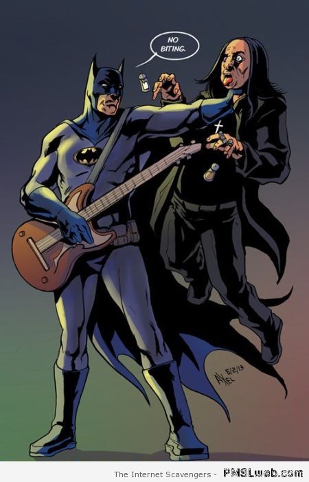 Batman and Ozzy cartoon at PMSLweb.com