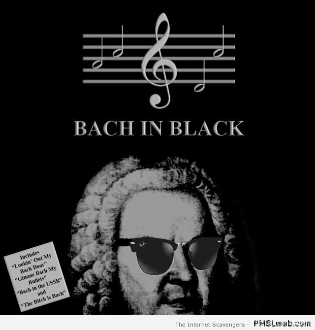 Bach in black humor at PMSLweb.com
