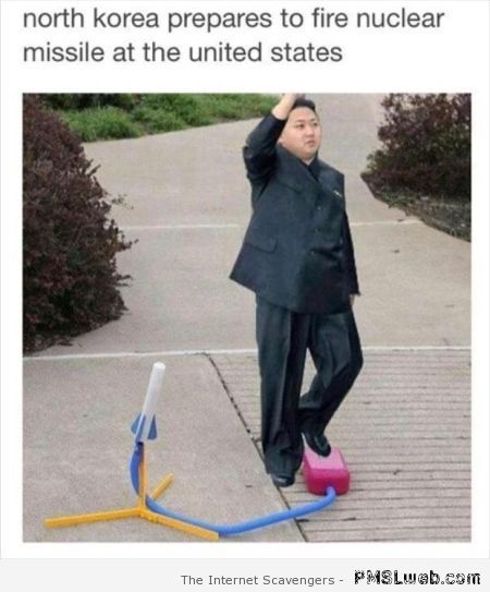 North Korea prepares to fire missile humor at PMSLweb.com