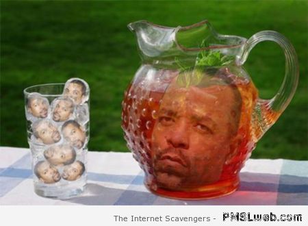 Ice tea and ice cube funny at PMSLweb.com