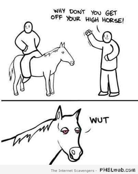 Your high horse humor – Freaking funny at PMSLweb.com