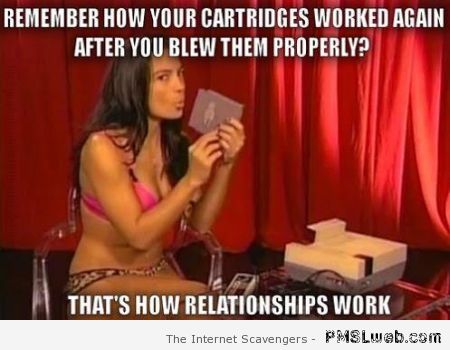 Relationships are like cartridges – Funny relationship pictures at PMSLweb.com