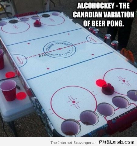 Canadian beer pong funny at PMSLweb.com