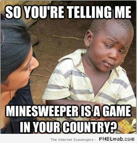 Funny minesweeper meme at PMSLweb.com