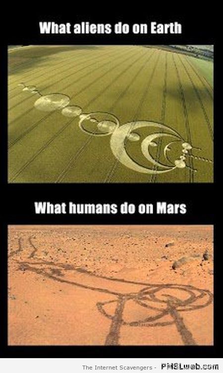 What humans do on Mars humor at PMSLweb.com